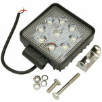 Pracovn svtlo 9 LED tvercov 27W 10-30V 2200Lm 110x110x70 + komponenty LRK27W