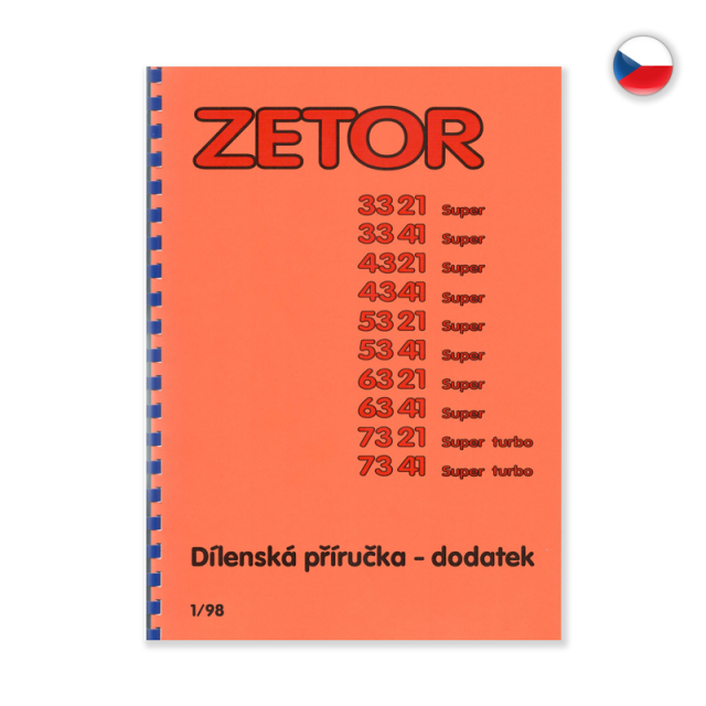 Dielenská príručka pre Zetor 3321-7341 CZ 1/98 - doplnok| 222.212.319
