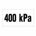Naklejka Cinienie w oponach 400 kPa