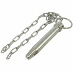 Lock pin set with chain