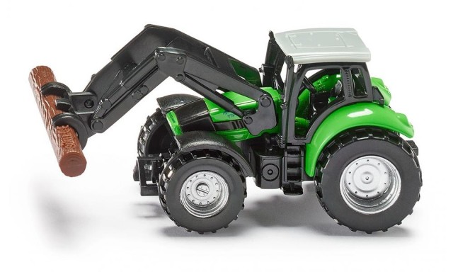 Traktor Siku s drapákom na klády (1:87)|6001380