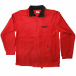 Fleece jacket red with zetor logo (size m)