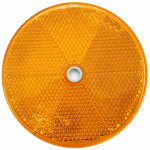 Reflector diameter 80 orange with hole