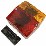 Rear lamp - 2 piece square 103mm/97mm