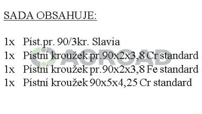 Sada pst + pstn krouky pr.90/3kr.Slavia 2S90A Standard