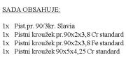 Zestaw tok + piercienie tokowe r. 90/3kr. Slavia 2S90A Standard
