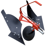 Single-row plow, double-sided